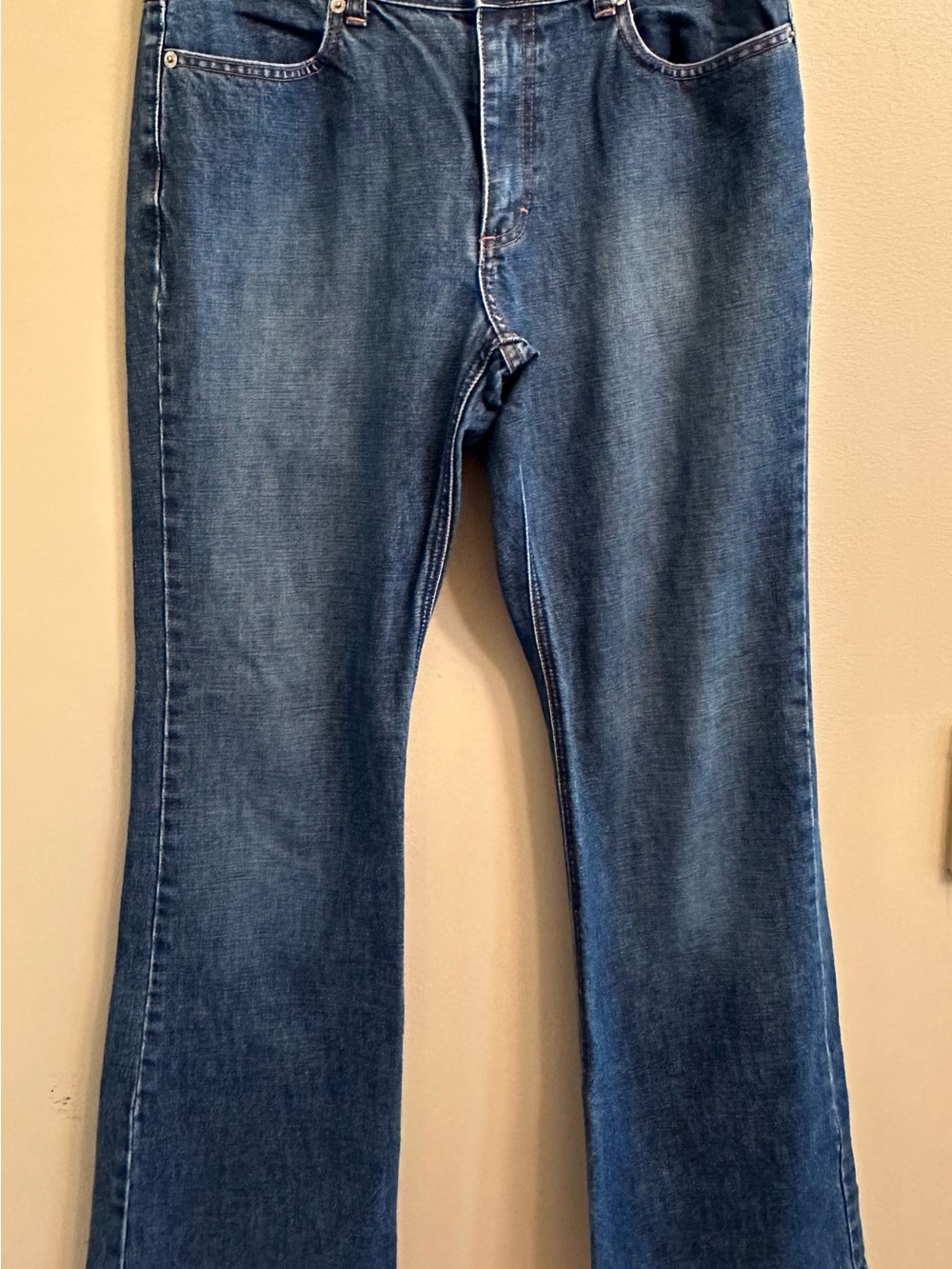 VTG Y2K J.Crew Mid-Rise Bootcut/Flare Jeans Sz 10 1087